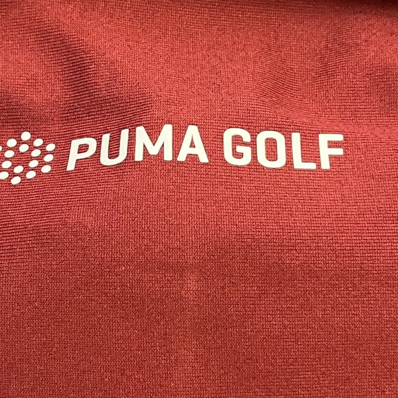 Puma Golf Pro Gamer Maroon 1/4 Zip Pullover Long Sleeve Shirt Size Large - Picture 5 of 5